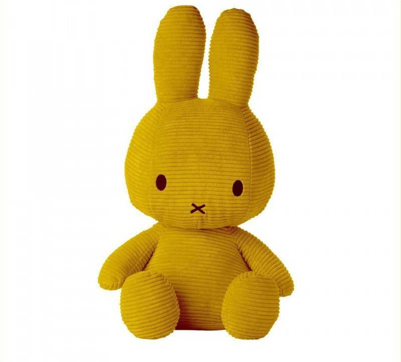 Nijntje Miffy Sitting Corduroy Yellow knuffel 50 cm - Woodywoodtoys.be