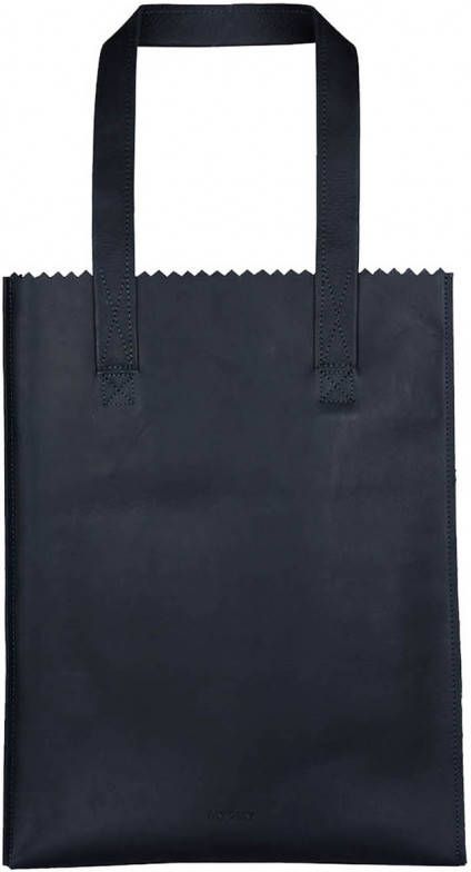 MYOMY Schoudertassen My Paper Bag Zipper Long Handles New Zwart Woodywoodtoys.be