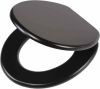 Tiger Toiletbril Leatherlook MDF zwart 252540746 online kopen